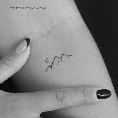Small mountain tattoo by Sasha Kiseleva - Tattoogrid.net