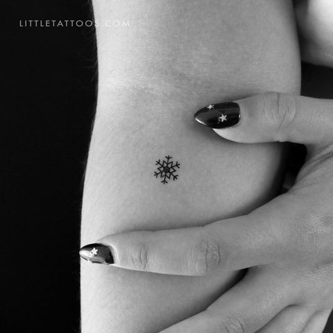 Temporary tattoo small Snow Flake