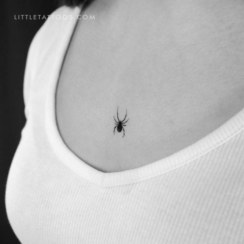 Spider Continuous Line Outline Temporary Tattoo Minimalist Spider Insect  Wrist Tattoo - Etsy Denmark