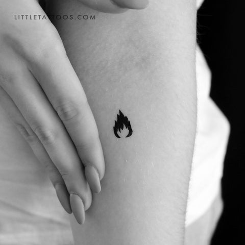 Fire Flame Semi-Permanent Tattoo - Set of 2 – Tatteco