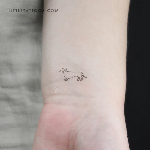 Dog tattoos: Sausage dog tattoos