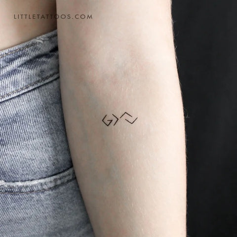 Faith tattoos: God is Greater than my Highs and Lows tattoo