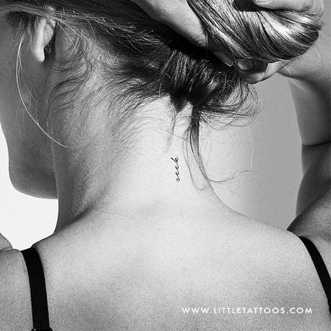 Hailey Biebers Tattoos: Seek word tattoo