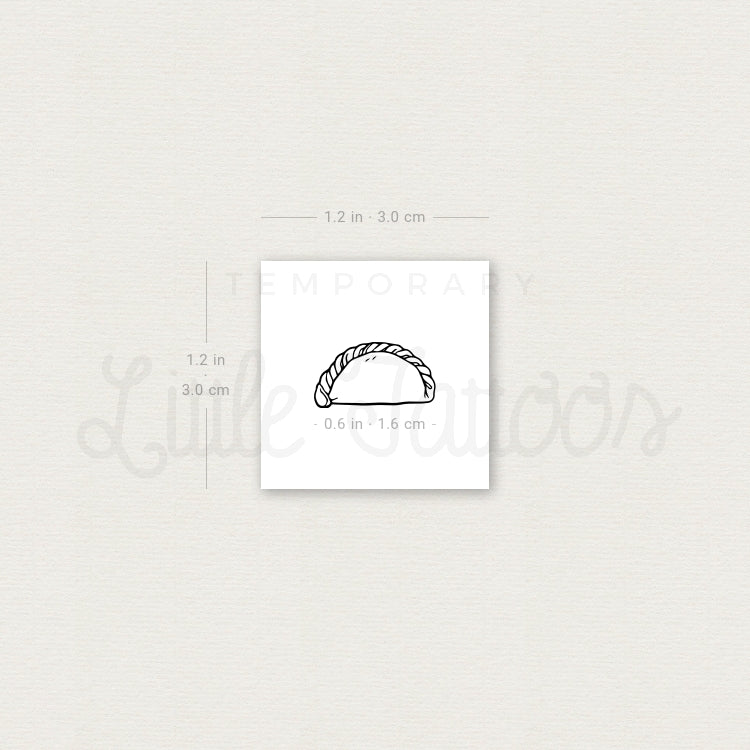Empanadilla Temporary Tattoo - Set of 3