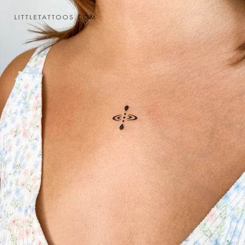 Mindfulness tattoos: little mindfulness symbol tattoo