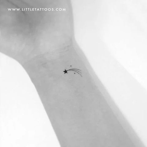 Shooting star tattoos: Three tailed shooting star tattoo