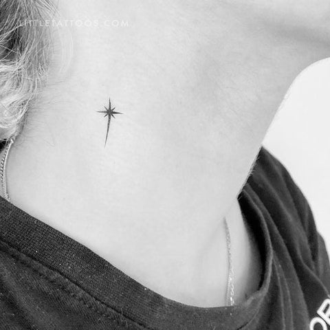 Shooting star tattoos: star of Bethlehem tattoo