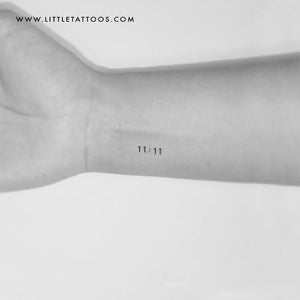 1111 Numerology Temporary Tattoo Eleven Synchronicity Small  Etsy Ireland