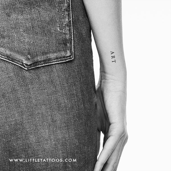 'ART' Temporary Tattoo - Set of 3 – littletattoos