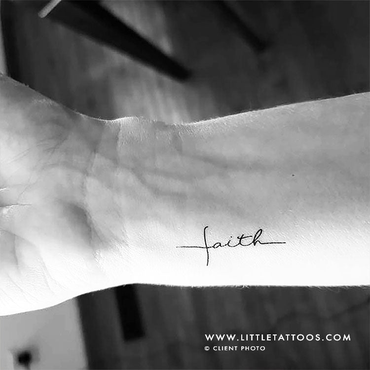 faith tattoo lettering