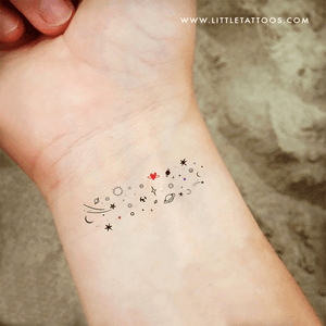 Galaxy tattoo  Mini tattoos Galaxy tattoo Small tattoos