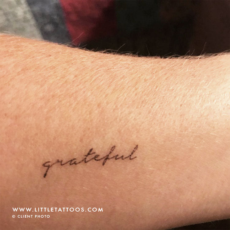 Grateful Temporary Tattoo - Set of 3 – littletattoos