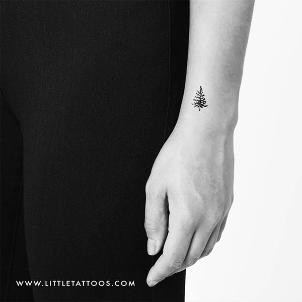 Little Pine Tree Temporary Tattoo - Set of 3 – Little Tattoos