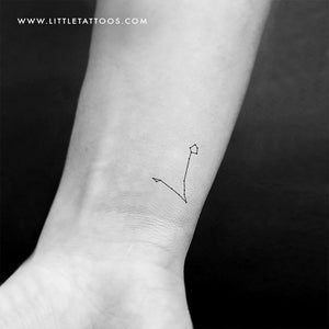 Tattoo uploaded by Kerti Suur  Pisces constellation tattoo by Tattooist  Banul via Instagram tattooistbanul tattooistbanul constellationtattoo  constellation zodiac dotwork linework minimalism  Tattoodo