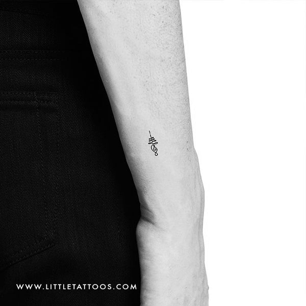 Small Unalome Temporary Tattoo - Set of 3 – Little Tattoos