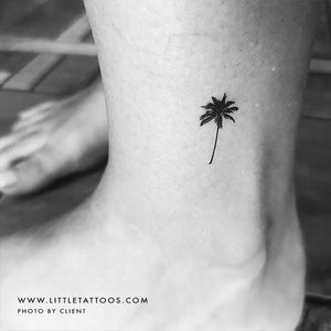 19 Palm Tree Foot Tattoos