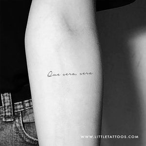 Sự thịnh hành của Que sera sera temporary tattoo chỉ càng tăng lên trong năm