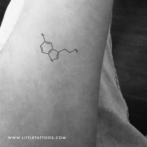 Happiness Tattoo Dopamine Chemical Structure Tattoo