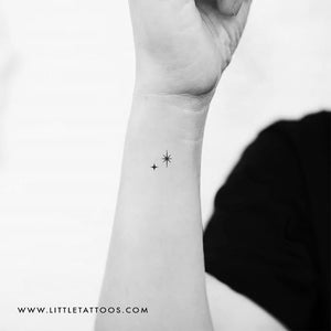 Inner arm tattoo of Peter Pan in a minimalistic style