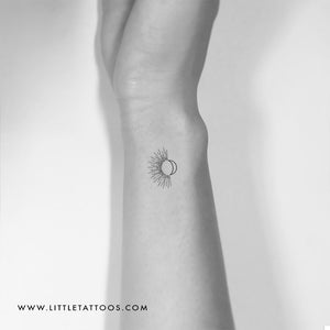 Minimalist sun and flower tattoo  Minimalist tattoo Tattoos for women  small Tattoos for women