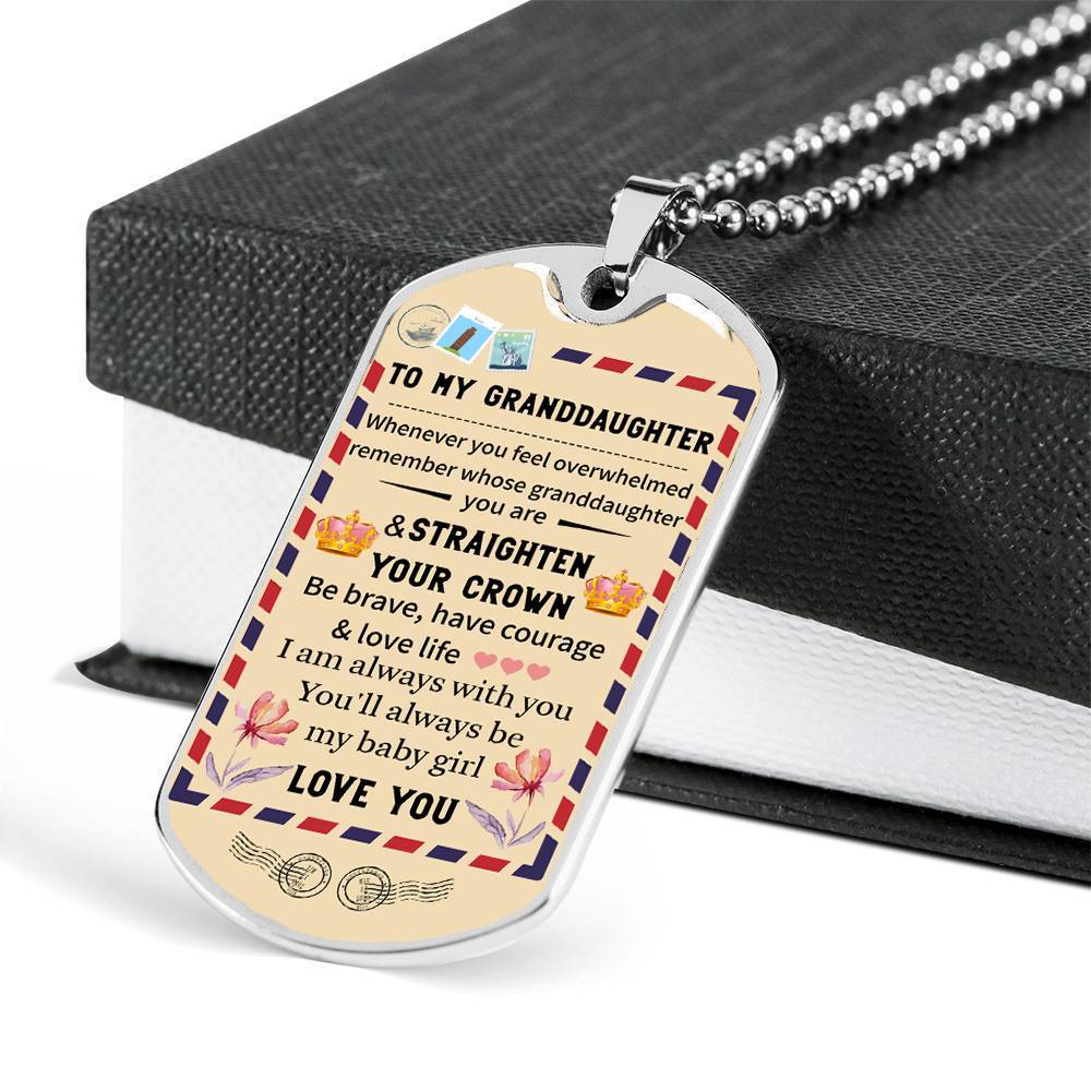 To My Granddaughter - Just Do Your Best - Inspirational Keychain – WAVAO