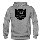 Cats - My Best Friends - Black - Gildan Heavy Blend Adult Hoodie - graphite heather