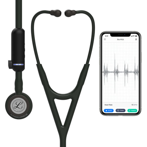 Littman Core Digital Stethoscope with Eko App on phone screen