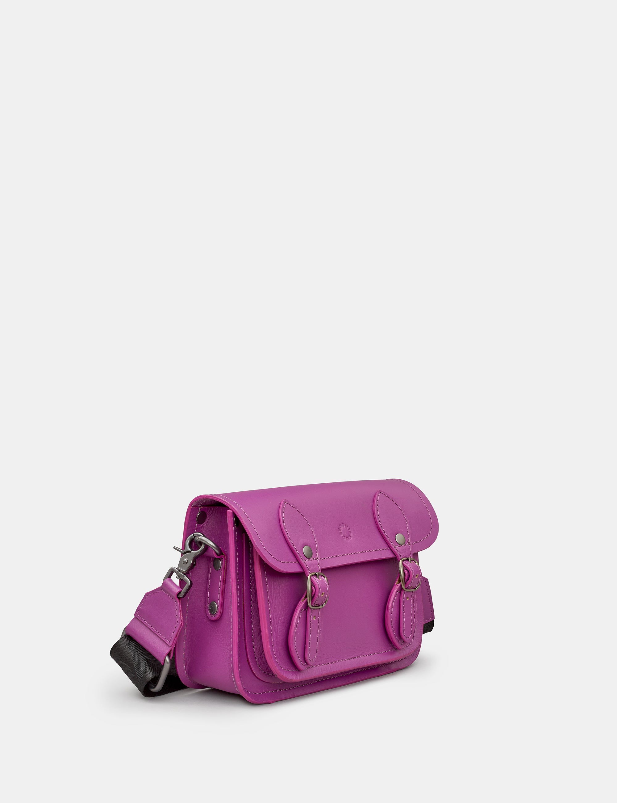Tilney Purple Leather Mini Satchel | Cross Body Bag | Handbag by Yoshi ...
