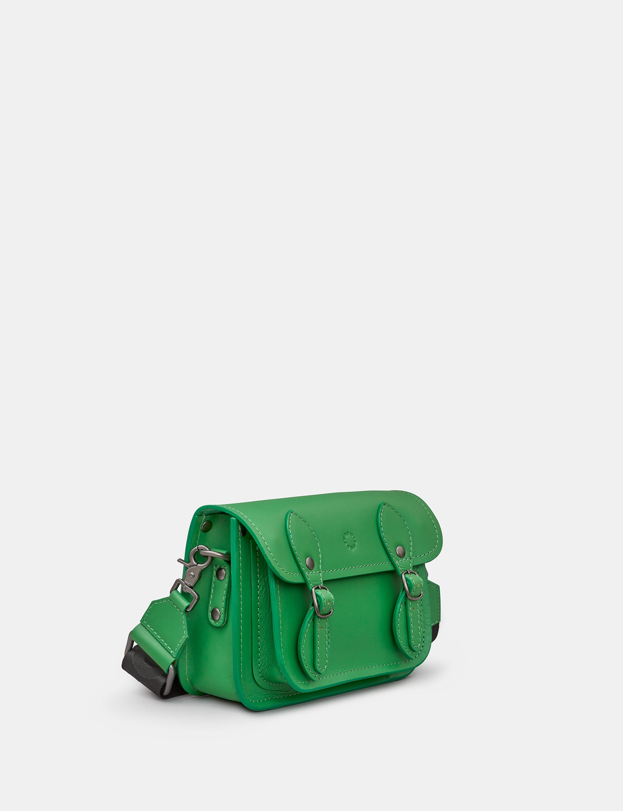 Tilney Green Leather Mini Satchel | Cross Body Bag | Handbag by Yoshi ...