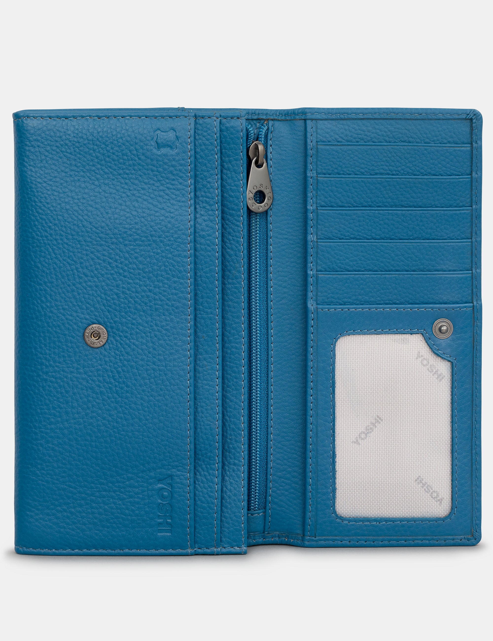 Hudson Flap Over Leather Purse by Yoshi – Lichfield Leather Ltd