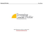 Emerging Leaders Profile Group Report