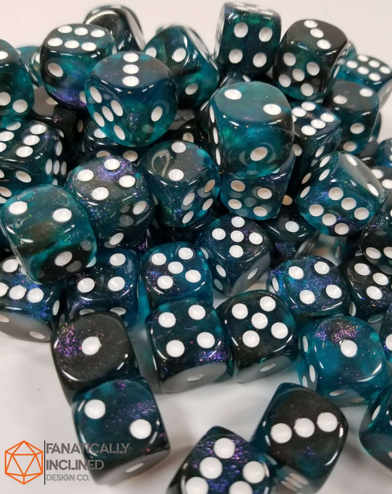 Blue Black Pip D6 Damage Dice Fanatically Inclined Design Co