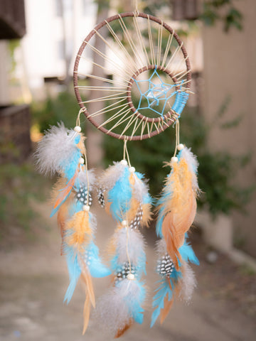 Set of 3 Dream Catchers Knitting Feathers Macrame, Unique Native  Dreamcatcher, Dreamcatcher Raw Quartz, Good Night Dream Catcher, 