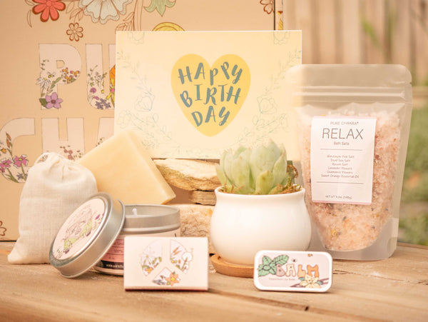 Birthday Gifts for Her, Birthday Box Personalized Spa Gift Set for