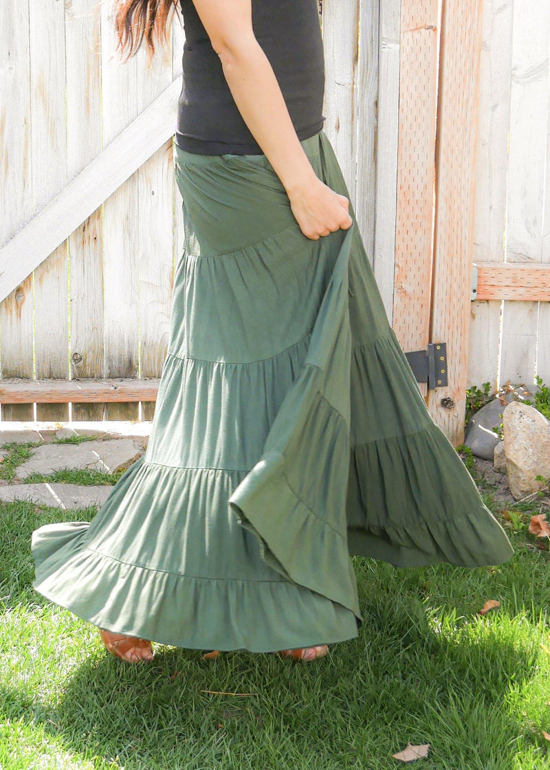 Dove Tiered Skirt - Hippie Skirt – Pure Chakra