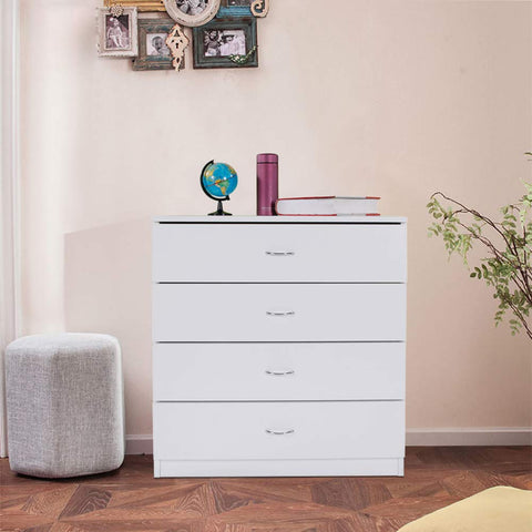 Clearance White Chest Of Drawers Heavy Duty Wood 4 Drawer Dresser