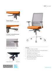 Blue Box Steelcase AMQ BODI User Guide Office Chair