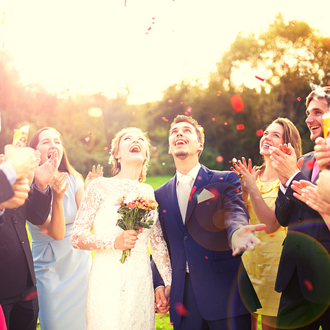 Canon à confettis pour mariage