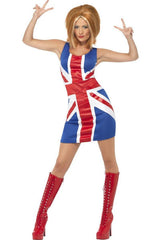 Spice Girl 90s costume for a woman