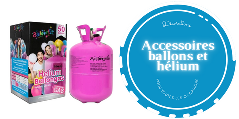 Hélium pour gonfler les ballons et accessoires – Tags Rouge