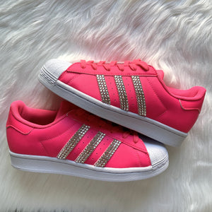 Adidas Superstar Custom Shoes Pink 