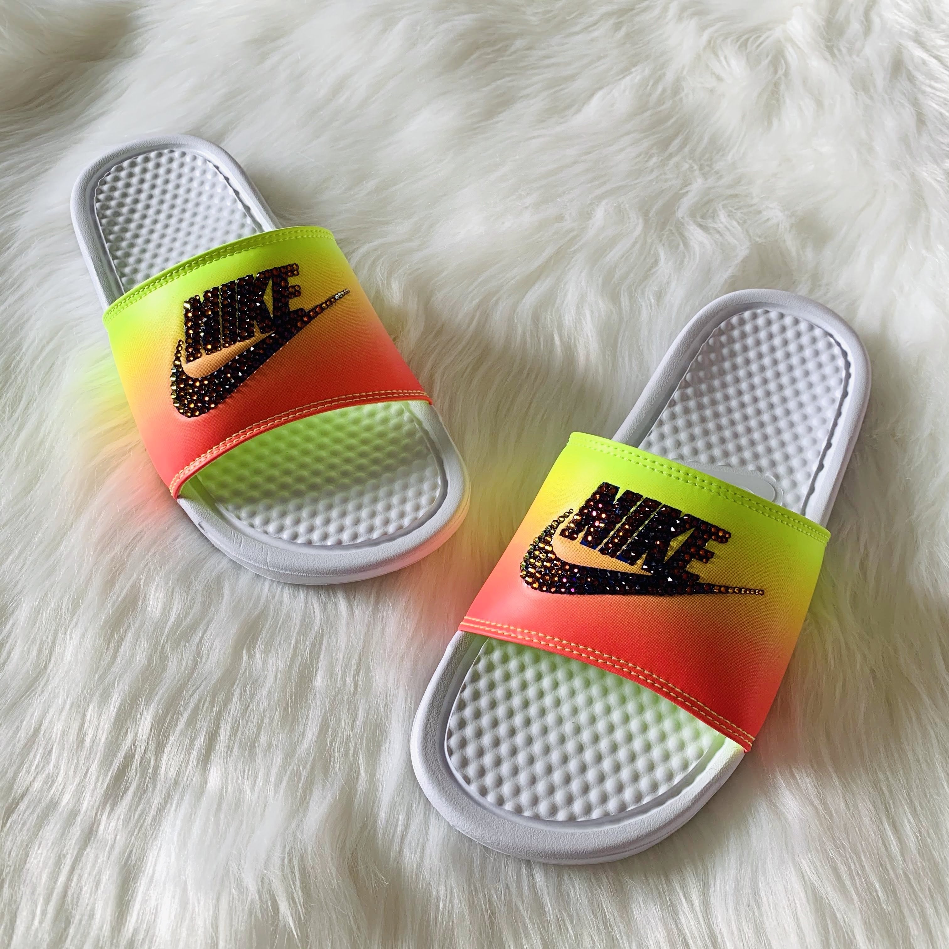 custom benassi slides