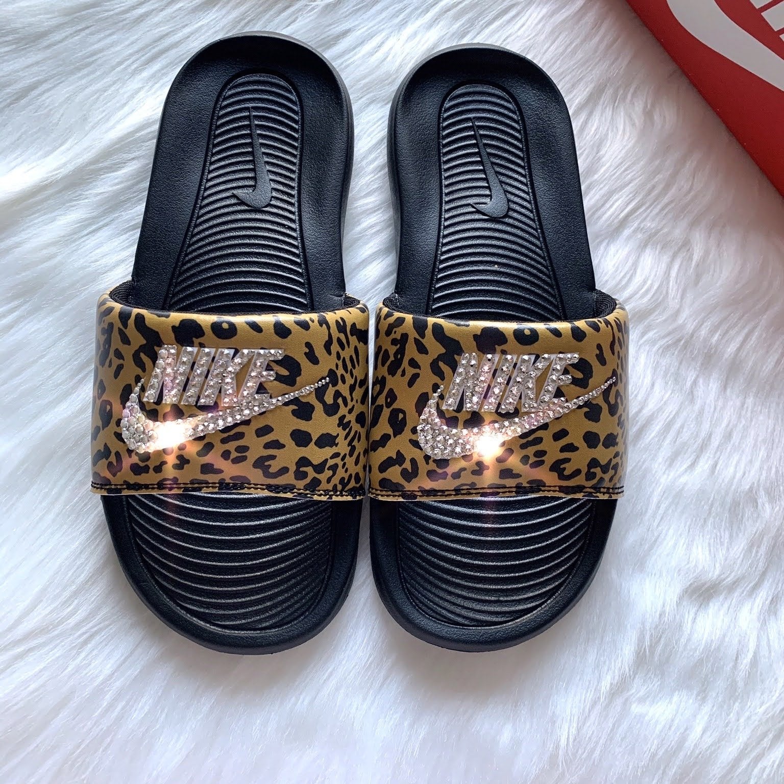 cheetah print slides