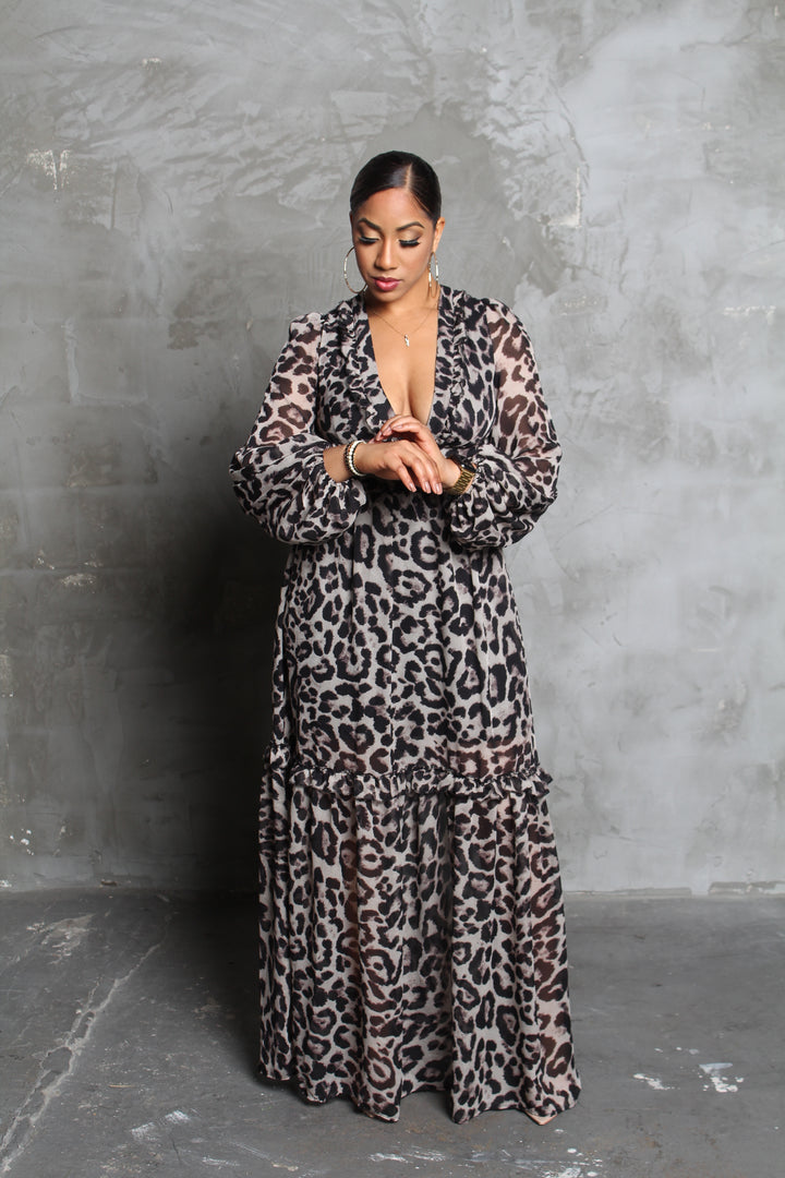 Wildly Sophisticated Cut Out Maxi Dress – XOXO Leilani's