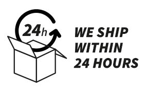 We ship within 24 hours