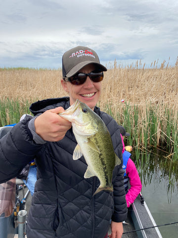 Krista Bass Fishing for Largemouth Bass