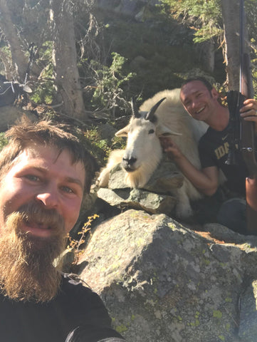 Seth and Justin with their Idaho Mountain Goat