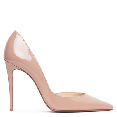 Christian Louboutin | Decollete 554 100 beige patent leather pump 