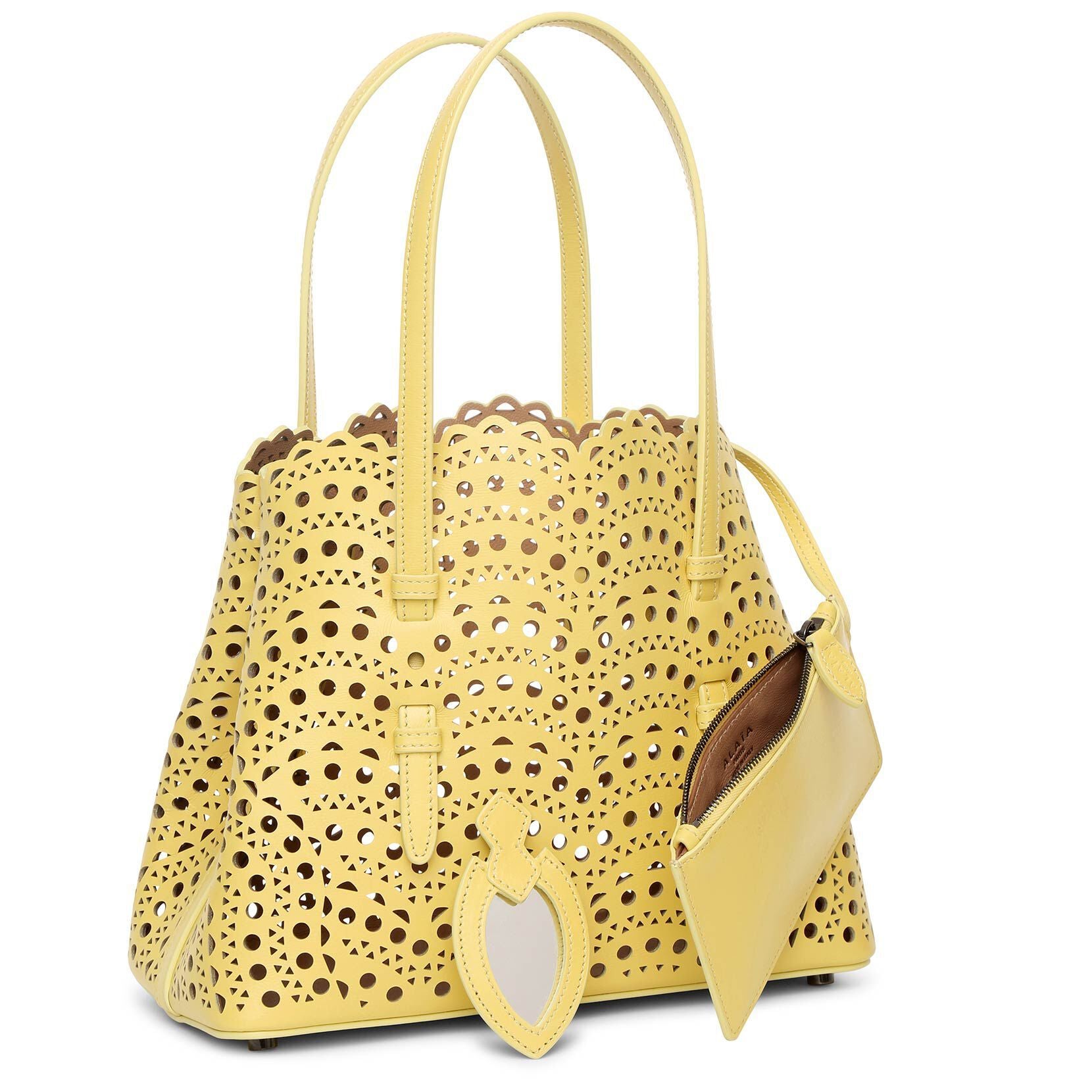 Alaïa | Mina Small yellow tote bag | Savannahs