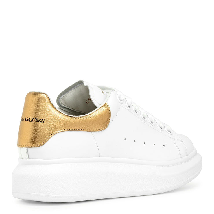 gold alexander mcqueen sneakers